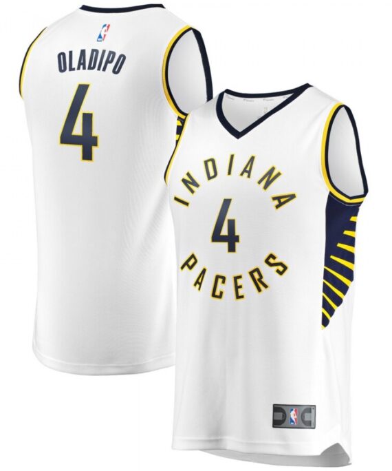Victor Oladipo Basketball Jersey #4 Indiana Pacers 18/19 White Association