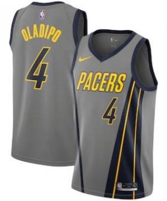 Victor Oladipo Basketball Jersey #4 Indiana Pacers 18/19 Gray City Edition