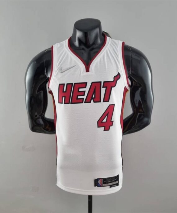 Victor Oladipo Basketball Jersey #4 Miami Heat 75th Anniversary Edition White