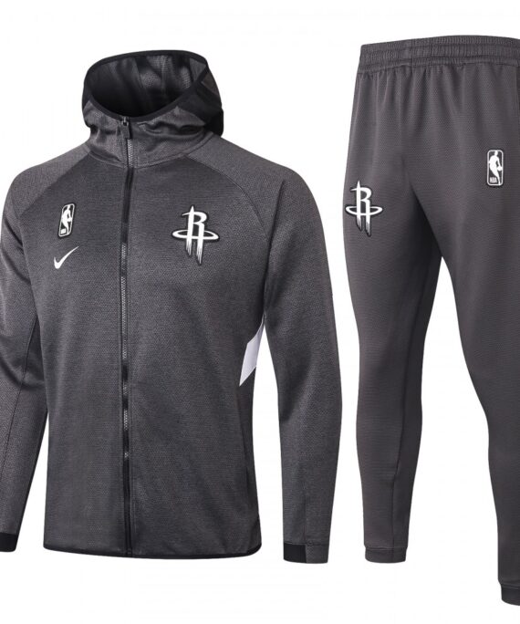 Houston Rockets Tracksuit With Hood Gray