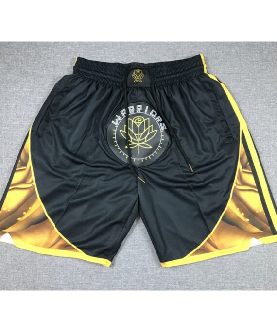 Golden State Warriors 2023 City Edition Black Pocket Shorts