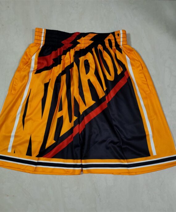 Golden State Warriors Orange/Black Pocket Shorts