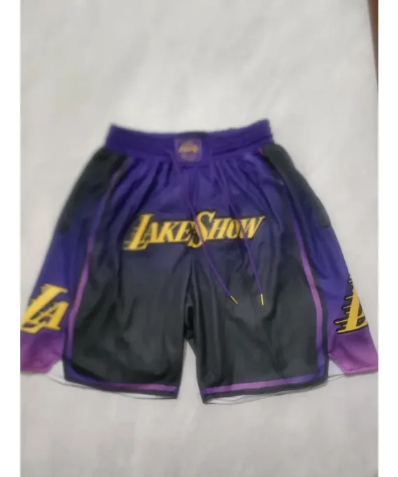 Los Angeles Lakers 2025 Purple City Edition Pocket Shorts