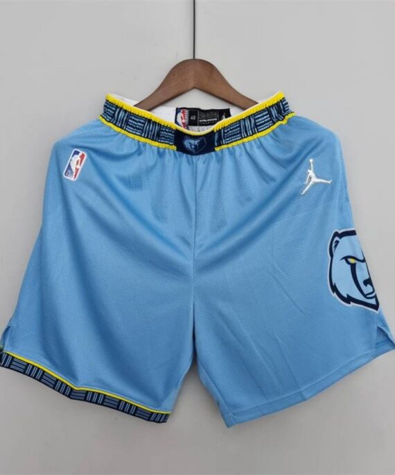 Memphis Grizzlies Jordan Limited 75th Anniversary Edition Blue Pocket Shorts