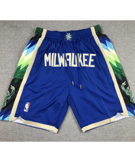 Milwaukee Bucks Pocket Shorts 2023 Blue City Edition