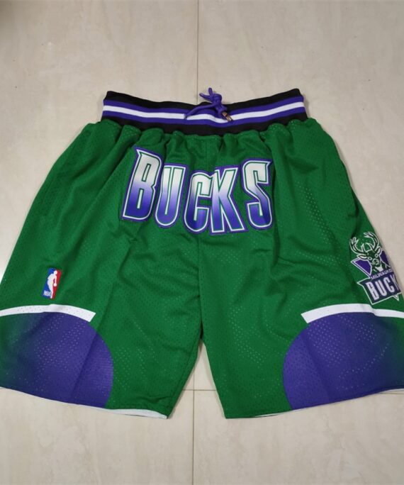 Milwaukee Bucks Green Classic Edition Pocket Shorts