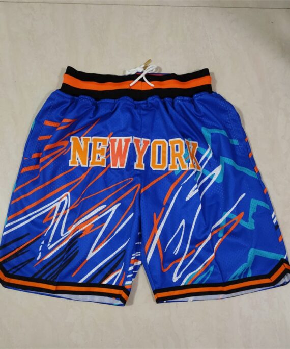 New York Knicks Blue Lightning Edition Pocket Shorts