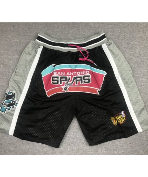 Pocket Shorts San Antonio Spurs Black