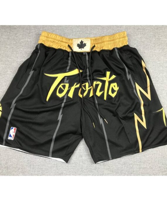 Toronto Raptors City Edition Black Pocket Shorts