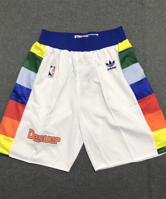 Denver Nuggets White Shorts