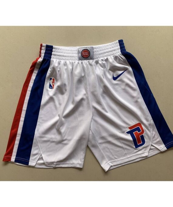 Detroit Pistons Shorts White