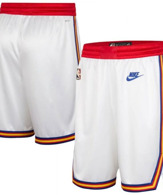 Golden State Warriors 2025 White Shorts