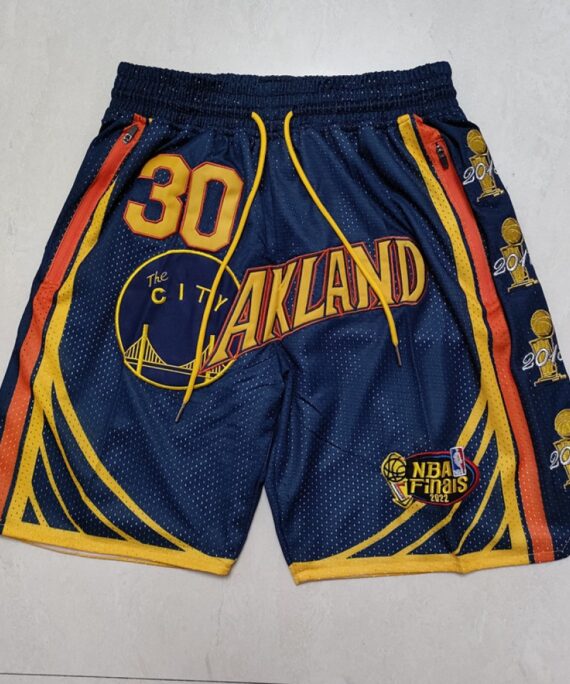 Golden State Warriors Navy Blue Shorts