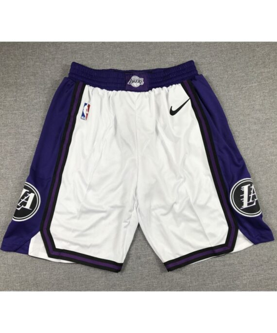 Los Angeles Lakers 2023 City Edition White Shorts