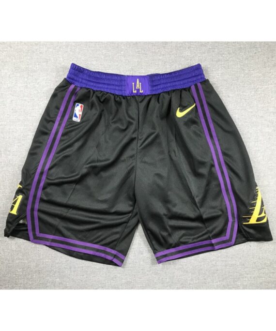 Los Angeles Lakers 2024 City Edition Black Shorts