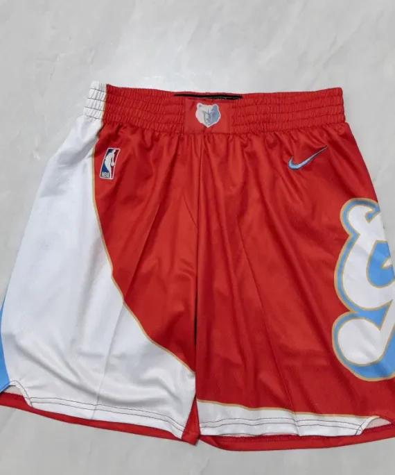 Memphis Grizzlies 2025 Red City Edition Shorts