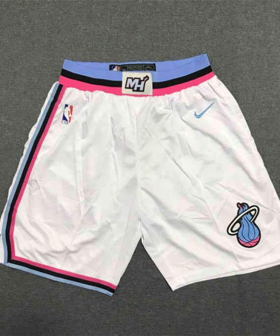 Miami Heat 17/18 City Edition White Shorts