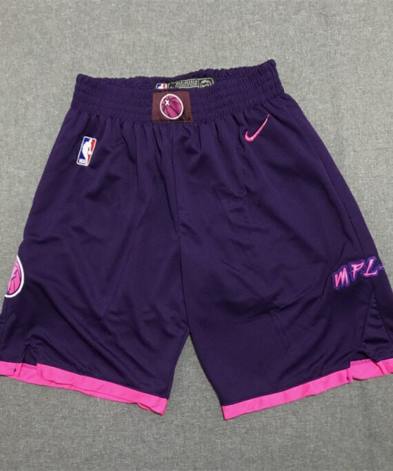 Minnesota Timberwolves City Edition Purple Shorts