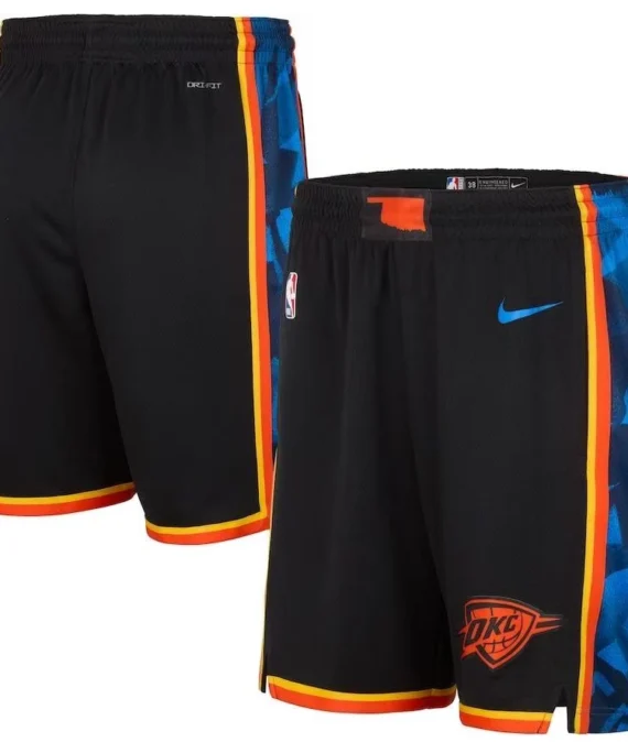 Oklahoma City Thunder 2025 City Edition Black Shorts