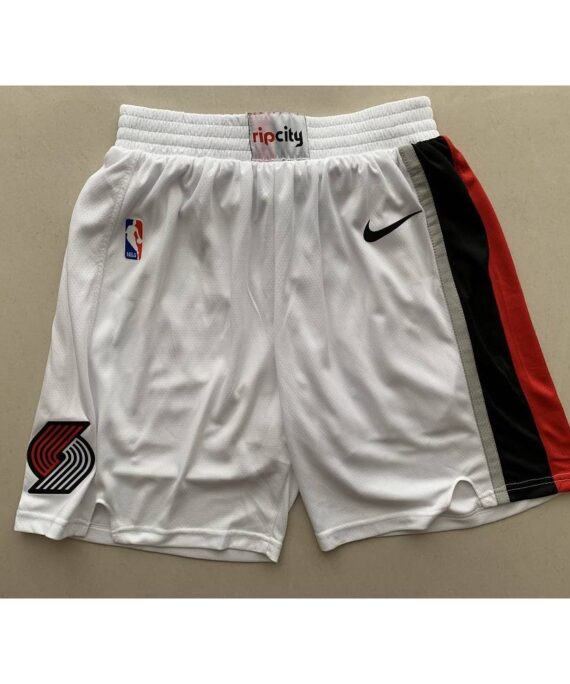 Portland Trailblazers Shorts White