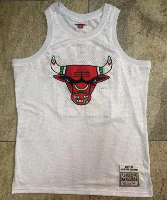 (High Quality)Michael Jordan Basketball Jersey#23 Chicago Bulls White Retro