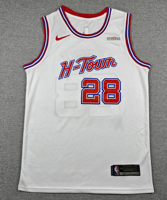 AlperenŞengün Basketball Jersey#28 Houston Rockets 2026 White City Edition