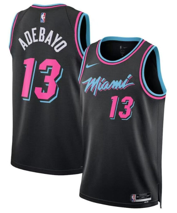 Bam Adebayo Basketball Jersey#13 Miami Heat 2026 City Edition Black