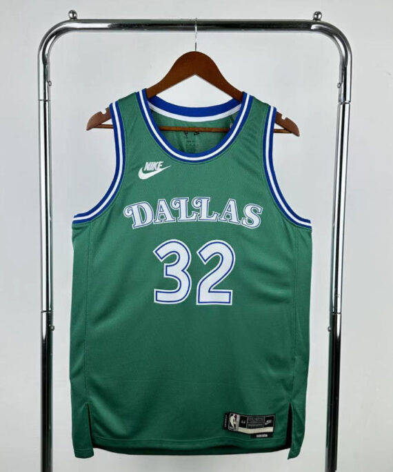 Cooper Flagg Basketball Jersey#32 Dallas Mavericks 2025 Green Retro