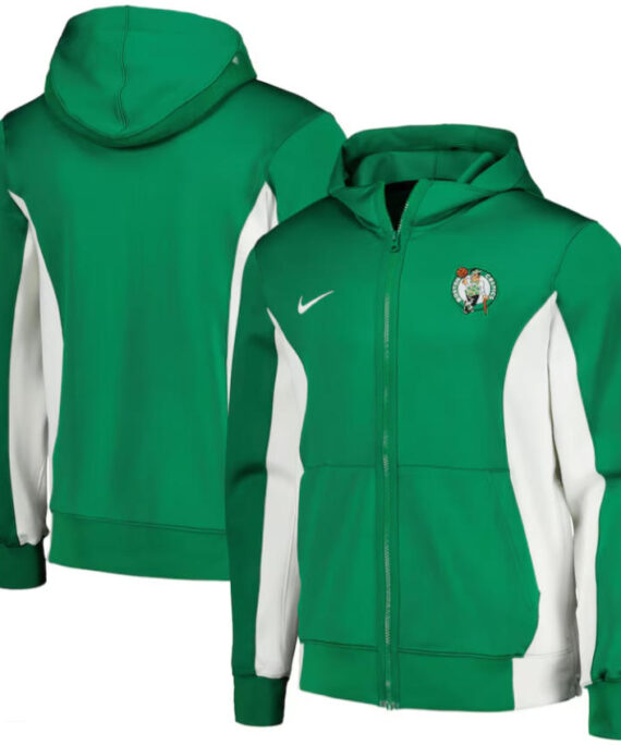 Boston Celtics Jacket With Hood Green 2025