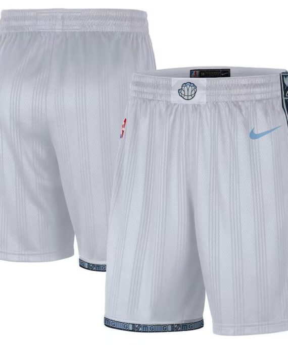 Memphis Grizzlies Basketball Shorts 2026 White City Edition