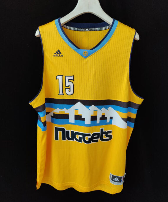 Nikola Jokić Basketball Jersey #15 Denver Nuggets Hardwood Classic Yellow 2016