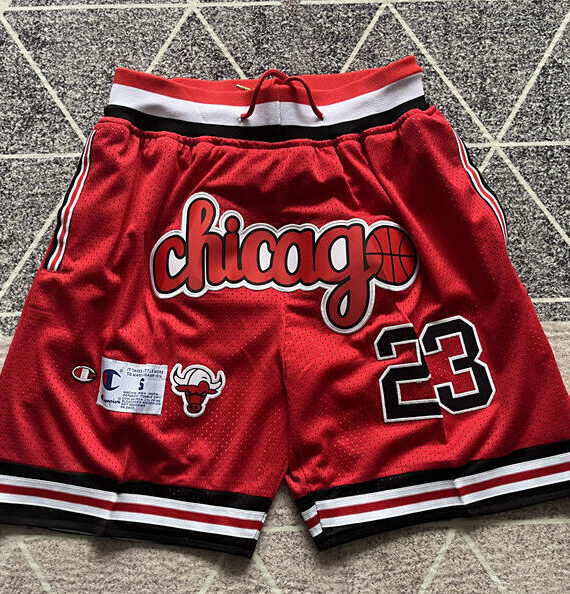 Shorts Michael Jordan Basketball #23 Chicago Bulls Campeón Retro Red