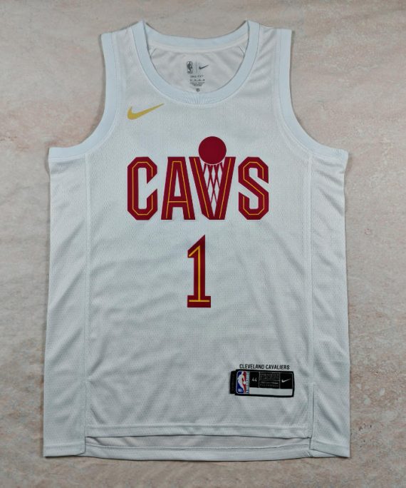 James Harden #1 Cleveland Cavaliers White Basketball Jersey
