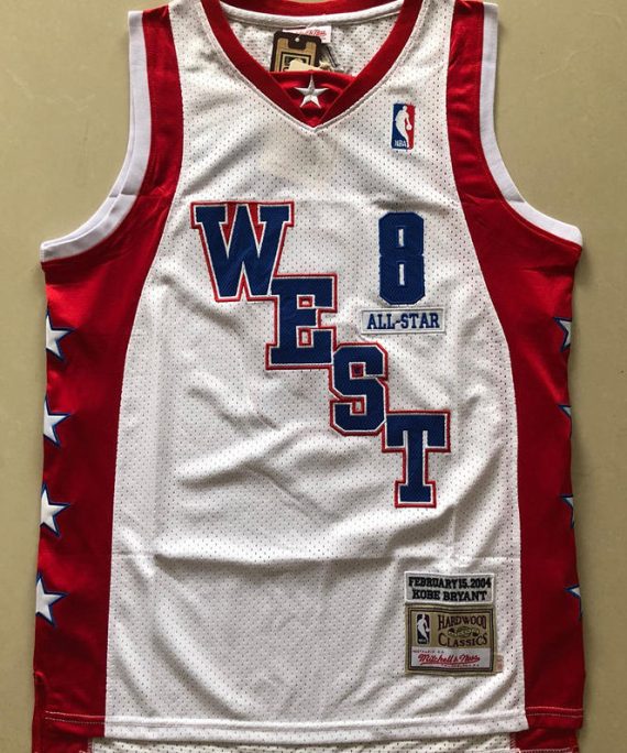 (Alta Calidad) Kobe Bryant Basketball Jersey #8 All-Star 2004