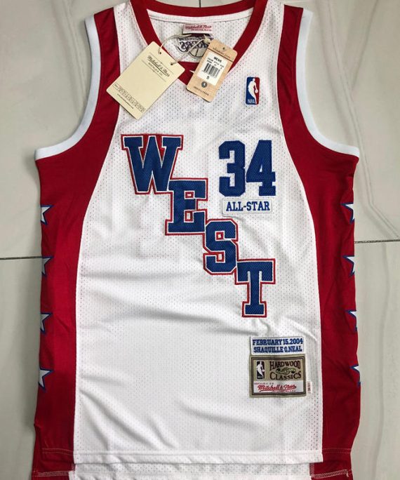 (Alta Calidad) Shaquille O'Neal Basketball Jersey #34 All-Star 2004