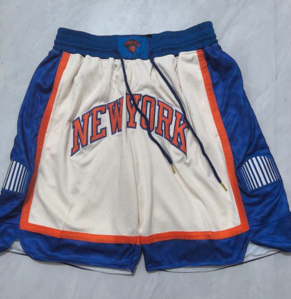 Shorts New York Knicks Basketball With Logo 2026 Beige City Edition