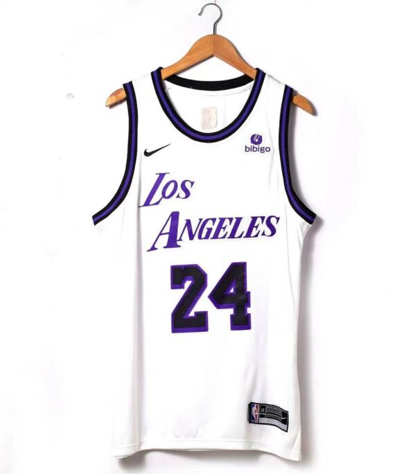 Kobe Bryant Basketball Jersey #24 Los Angeles Lakers 2023 White