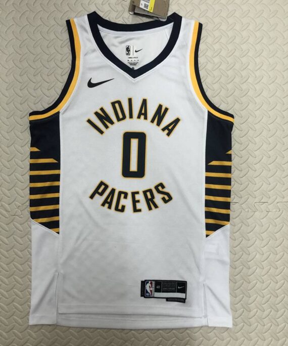 Alex Poythress Basketball Jersey #0 Indiana Pacers 2023 White