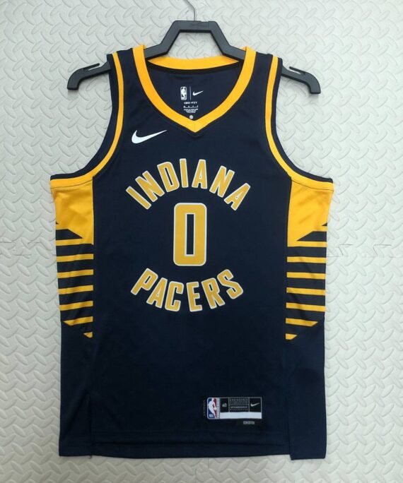 Alex Poythress Basketball Jersey #0 Indiana Pacers 2023 Black