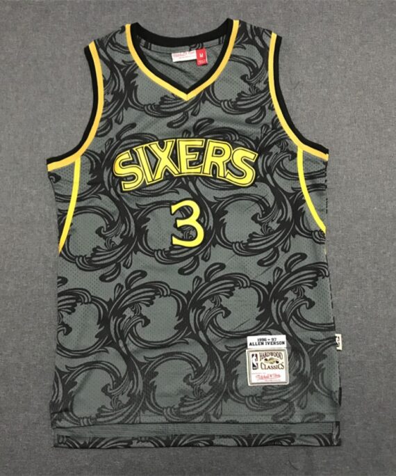 Allen Iverson Basketball Jersey #3 Philadelphia 76ers Classic Edition Black