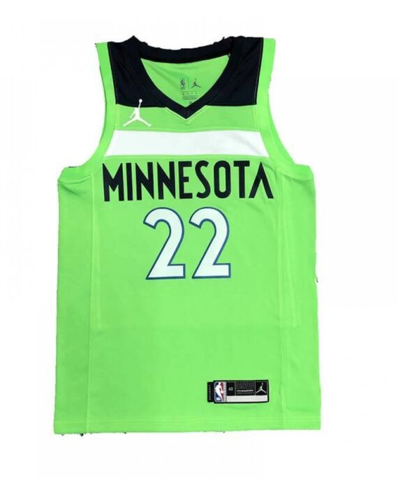 Andrew Wiggins Basketball Jersey #22 Minnesota Timberwolves Flyer Edition Fluorescent Green