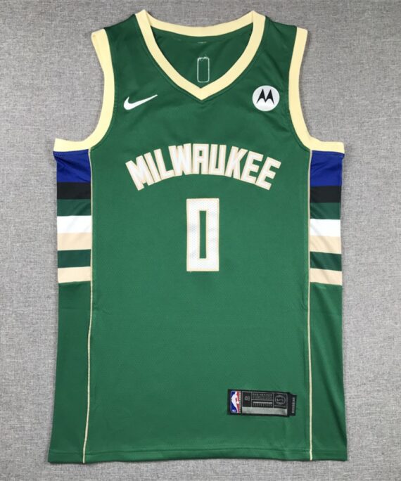 Damian Lillard Basketball Jersey #0 Milwaukee Bucks Green