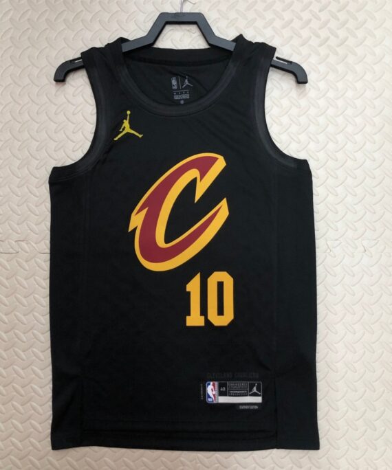 Darius Garland Basketball Jersey #10 Cleveland Cavaliers 2023 Jordan Limited Edition Black