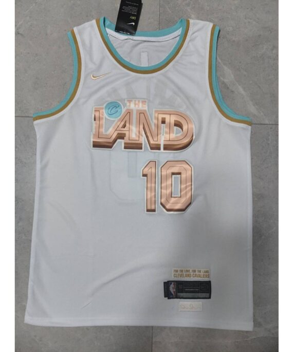 Darius Garland Basketball Jersey #10 Cleveland Cavaliers 22/23 White City Edition