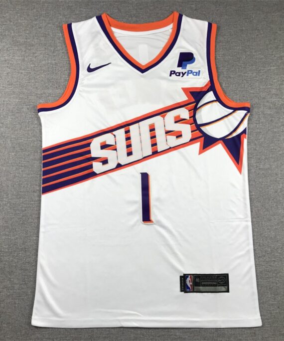 Devin Booker Basketball Jersey #1 Phoenix Suns 2024 White