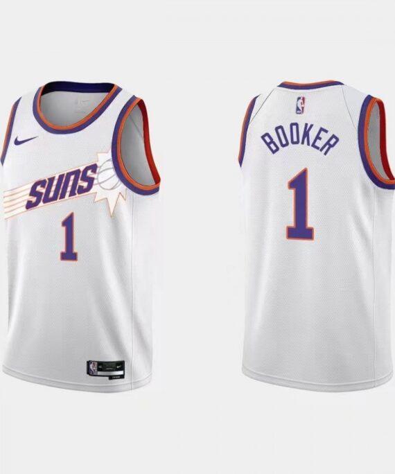 Devin Booker Basketball Jersey #1 Phoenix Suns 22/23 White