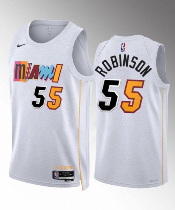 Duncan Robinson Basketball Jersey #55 Miami Heat 22/23 White City Edition