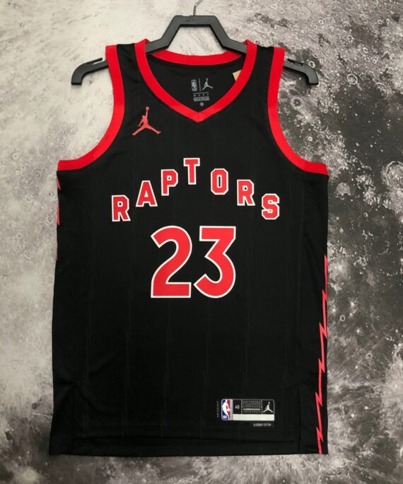 Fred VanVleet Basketball Jersey #23 Toronto Raptors 2023 Black Jordan Limited Edition