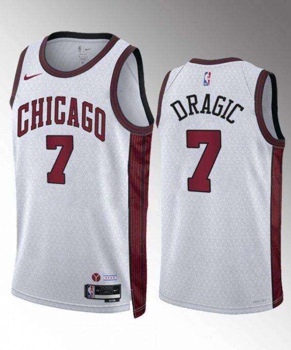 Goran Dragic Basketball Jersey #7 Chicago Bulls 2022-23 City Edition White