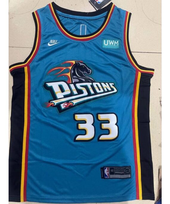 Grant Hill Basketball Jersey #33 Detroit Pistons Green